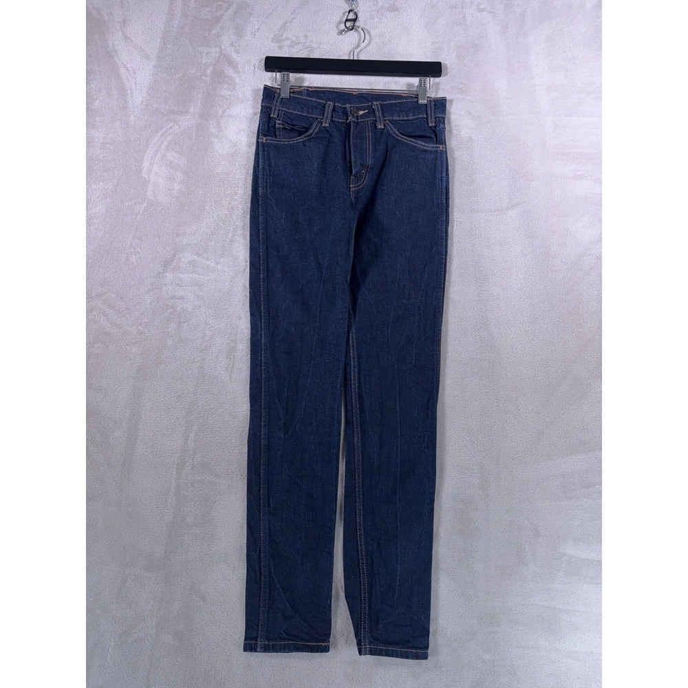 Levi's 510 Orange Tab Jeans Mens 28x30 Blue Denim Skinny Fit Dark Wash